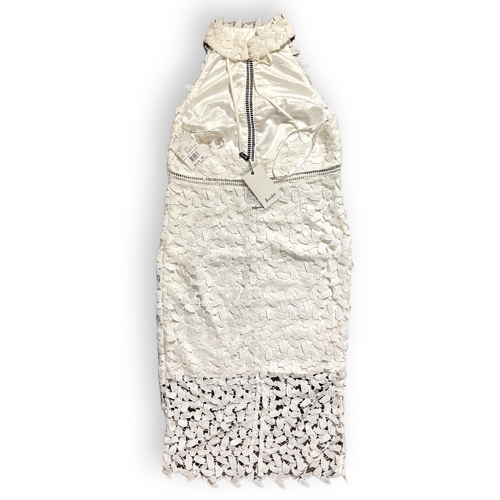 Bardot Gemma Midi Dress in White size 10 - NWT - Picture 4 of 7